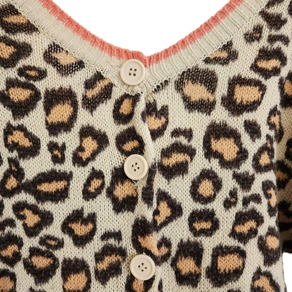 Sweater Animal Print Small Coral Brown - Picture 7 of 12